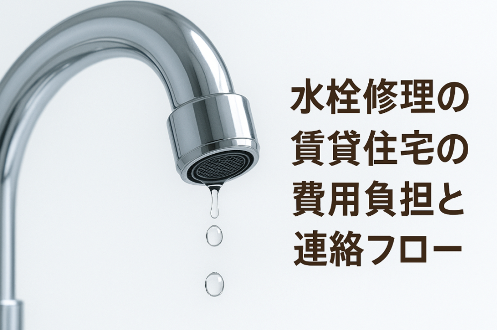 賃貸住宅の費用負担と連絡フロー