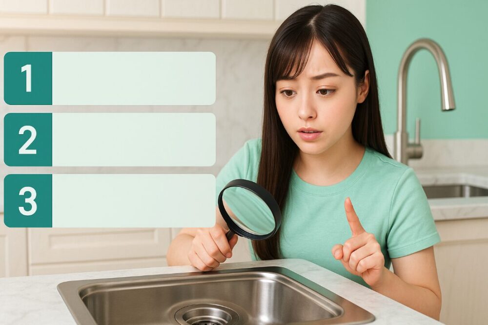 排水口の汚れか?下水臭か?原因を見分ける3ステップ