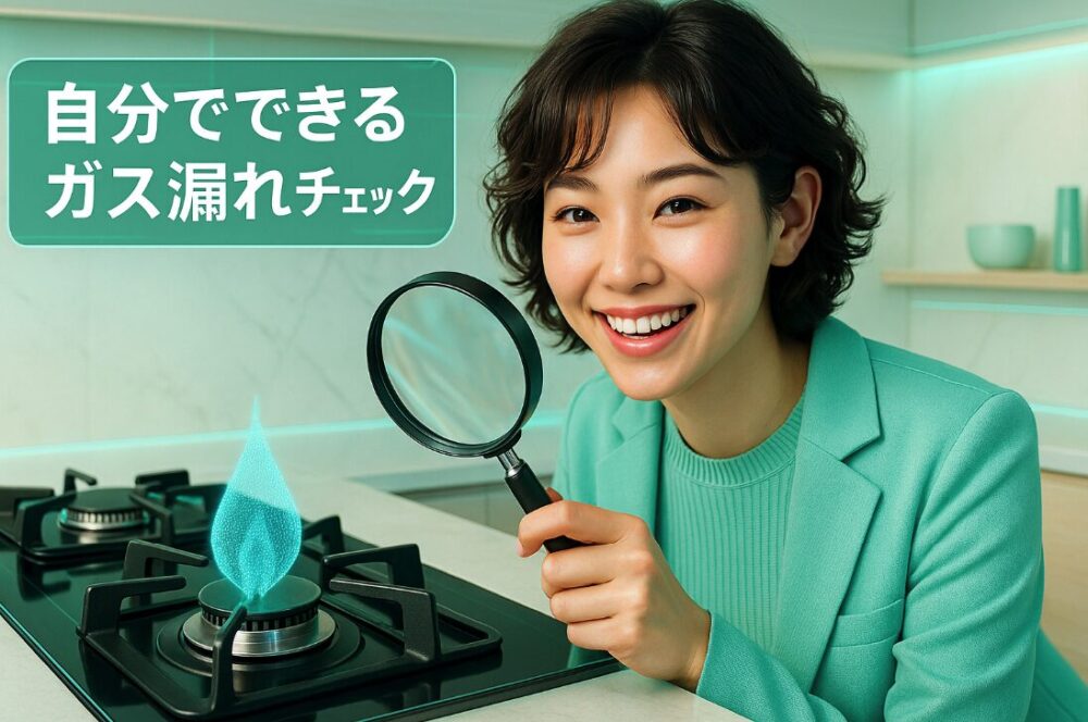 自分でできるガス漏れチェック