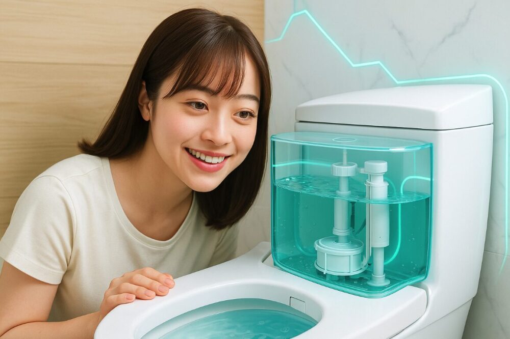 夜間だけ水が溜まらないのはなぜ?