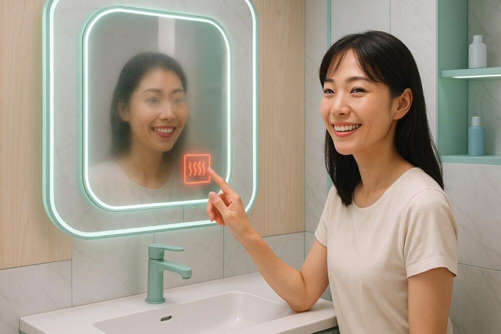 後付けヒーターパッドを使ったDIY手順(既存の鏡を活かす方法)
