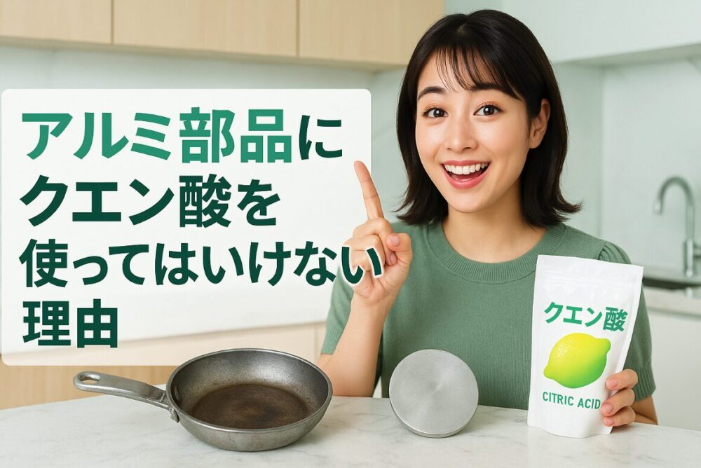 アルミ部品にクエン酸を使ってはいけない理由