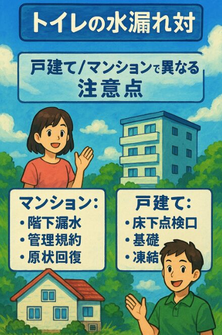 戸建て/マンションで異なる注意点