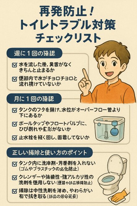 再発防止のためのチェックリスト