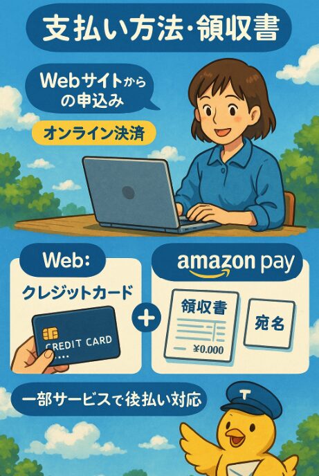 支払い方法・領収書