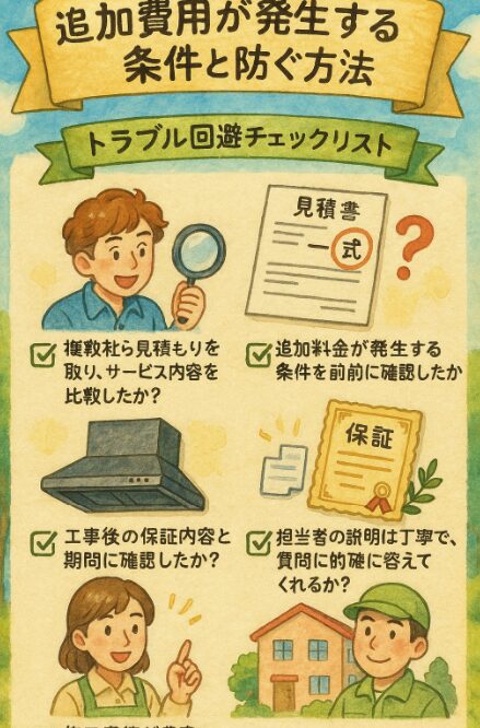 追加費用が発生する条件と防ぐ方法
