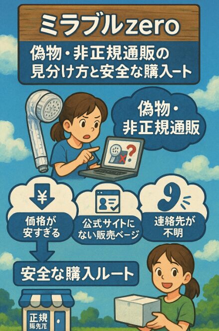 偽物・非正規通販の見分け方と安全な購入ルート