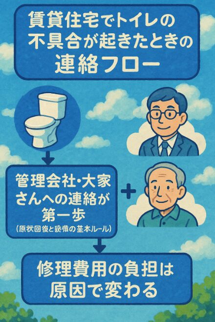 賃貸のときの連絡フローと費用の考え方