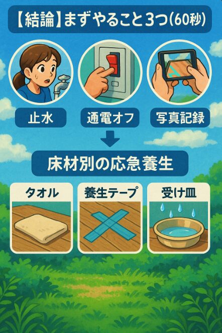 【結論】まずやること3つ（60秒）