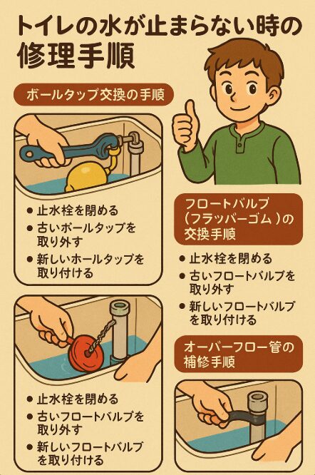原因別の修理手順