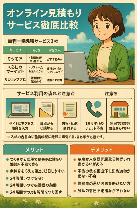 オンライン見積もりサービス徹底比較