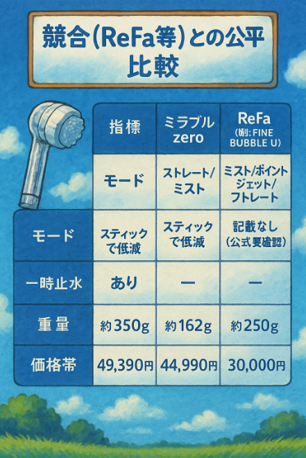競合(ReFa等)との公平比較:指標で選ぶ