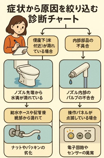 症状から原因を絞り込む診断チャート