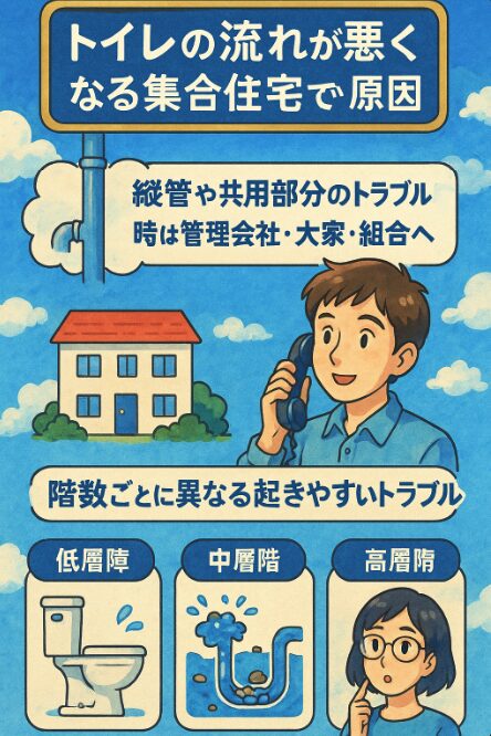 戸建てと集合住宅で異なる原因と対処