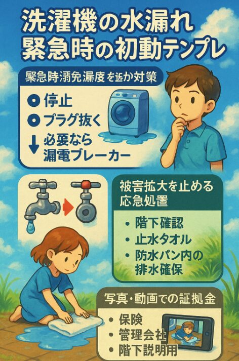 First-response-template-for-emergency-situations-involving-a-washing-machine-leak