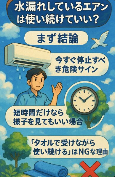 Is-it-okay-to-continue-using-a-leaking-air-conditioner?