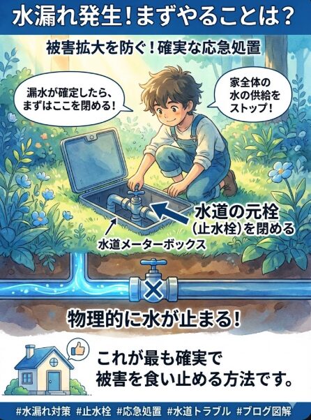 First,-turn-off-the-water-main-valve-(stop-valve)