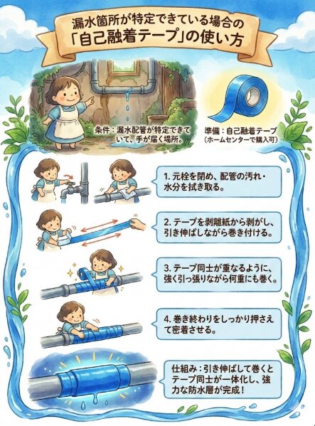 How-to-use-self-fusing-tape-when-the-leak-location-has-been-identified