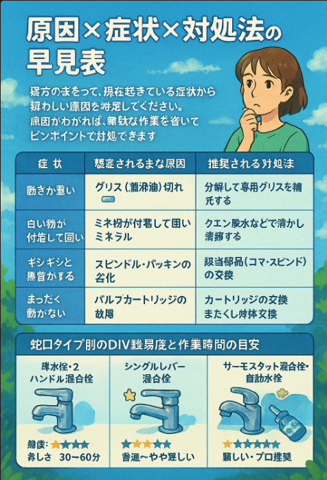 Quick-reference-chart-of-causes,-symptoms,-and-solutions