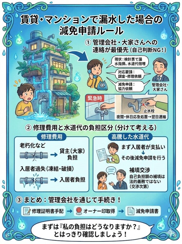 Rules-for-applying-for-exemption-in-case-of-water-leakage-in-rental-property/apartment