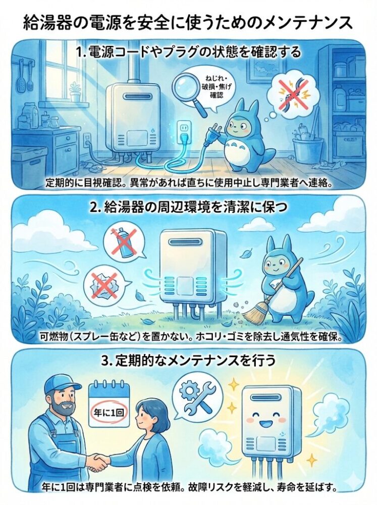 Maintenance-for-safe-use-of-water-heater-power-supply