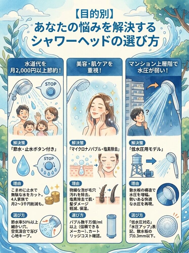 [By-purpose]-How-to-choose-a-shower-head-that-will-solve-your-problems