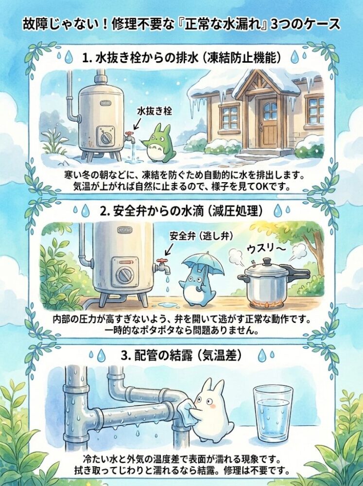 It-may-not-be-a-malfunction!-Cases-of-"normal-water-leakage"-that-do-not-require-repair