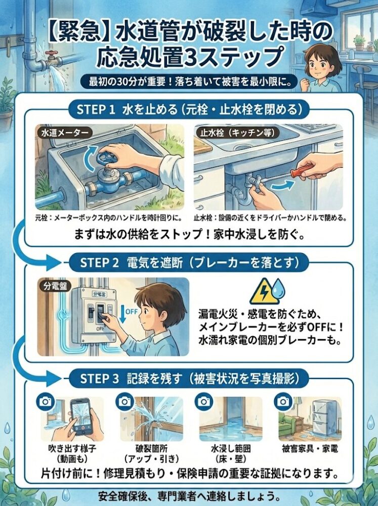 [Emergency]-3-steps-to-take-when-a-water-pipe-bursts