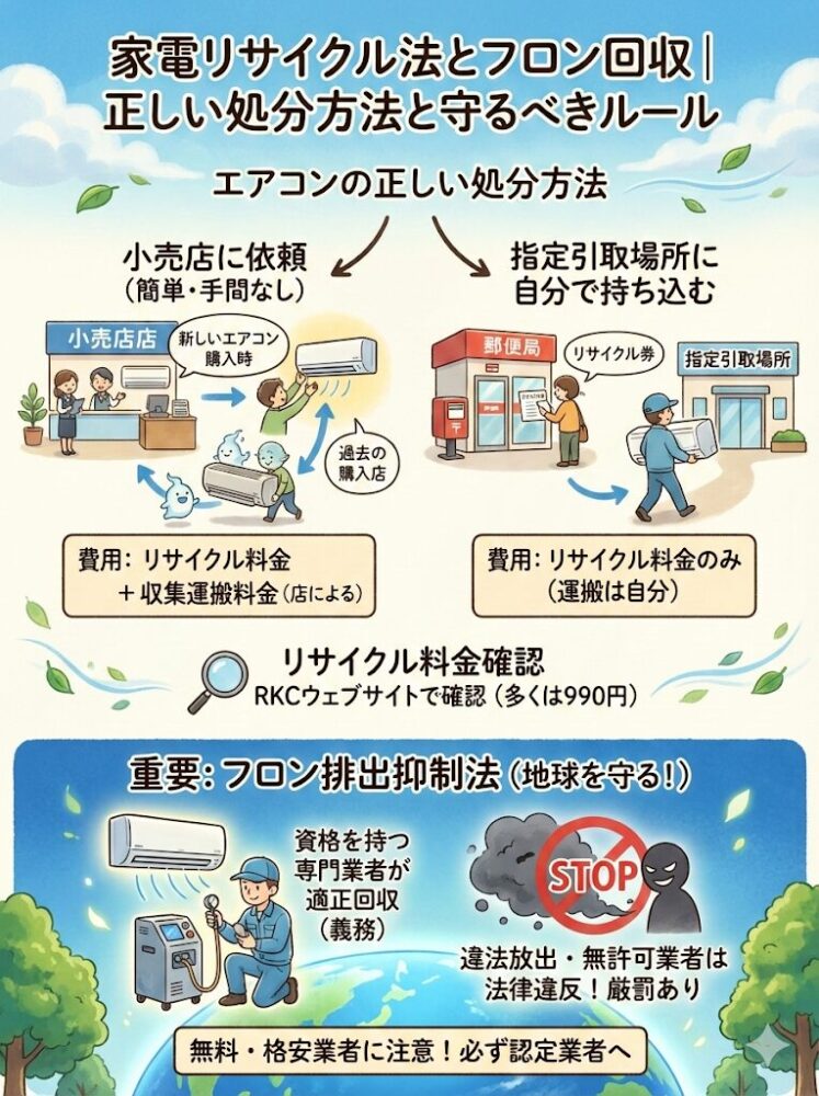 Home-Appliance-Recycling-Law-and-Fluorocarbon-Recovery-|-Correct-Disposal-Methods-and-Rules-to-Follow