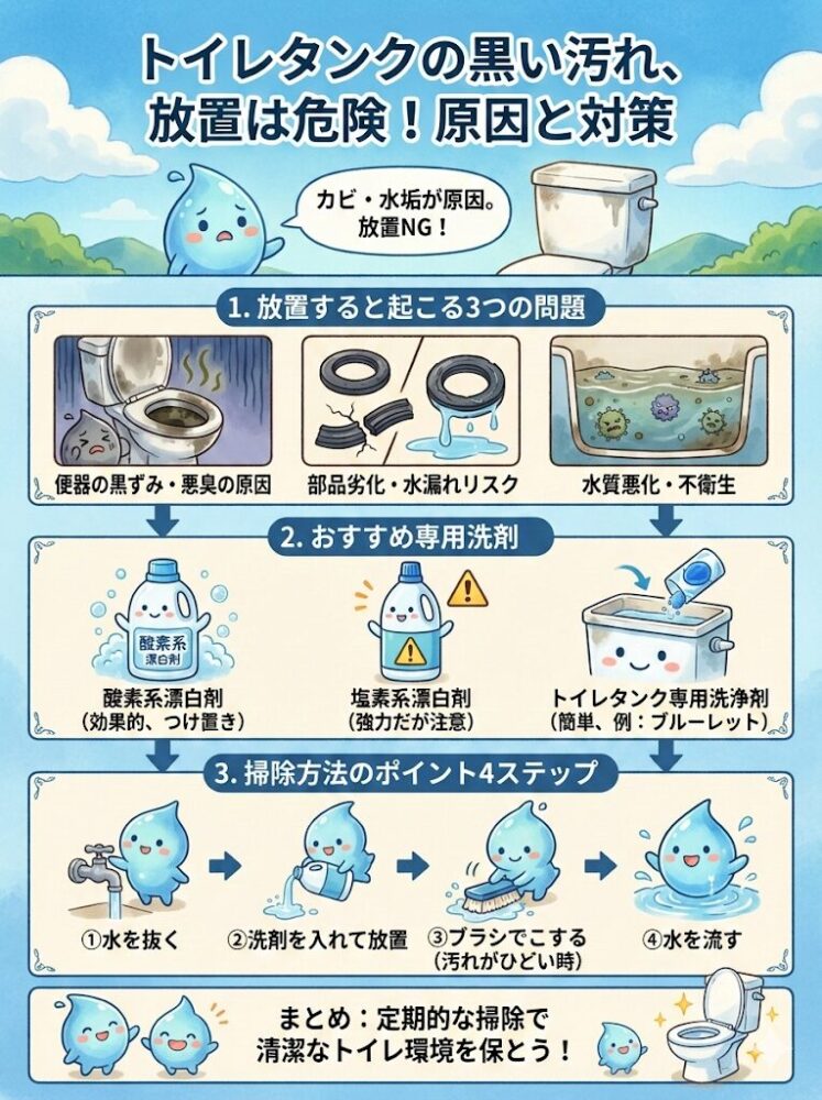 I-can-see-noticeable-black-stains-inside-the-tank.-Is-it-okay-to-leave-them-there?