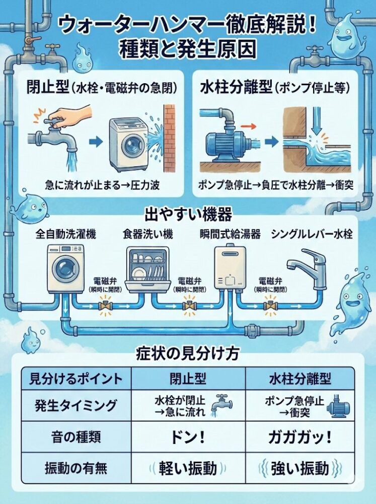 Types-of-water-hammer-and-equipment-prone-to-it