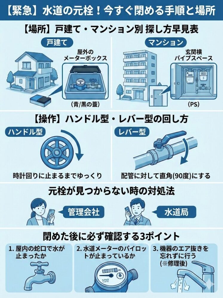 [Emergency]-How-to-turn-off-the-main-water-valve-immediately-and-where-to-do-it