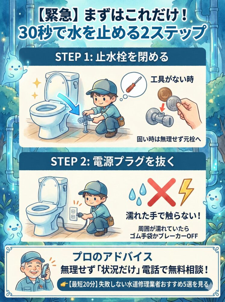 [Emergency]-Just-this!-2-steps-to-stop-the-water-in-30-seconds