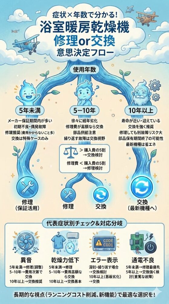 Decision-making-flow-based-on-symptoms-and-age-(repair-or-replacement)