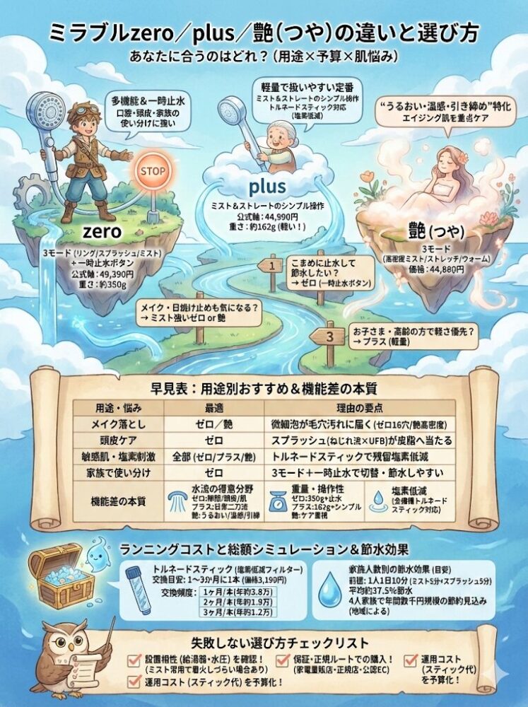 Mirable-zero/plus/gloss-difference-and-how-to-choose