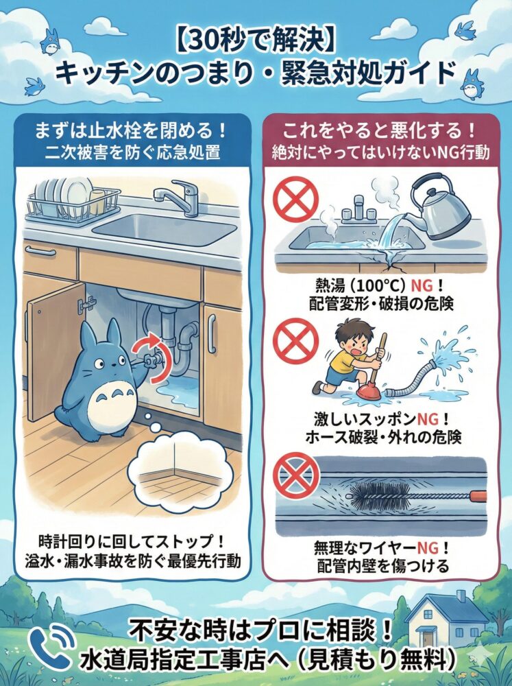 [30-Second-Solution]-Kitchen-Clog-Emergency-Response-Guide