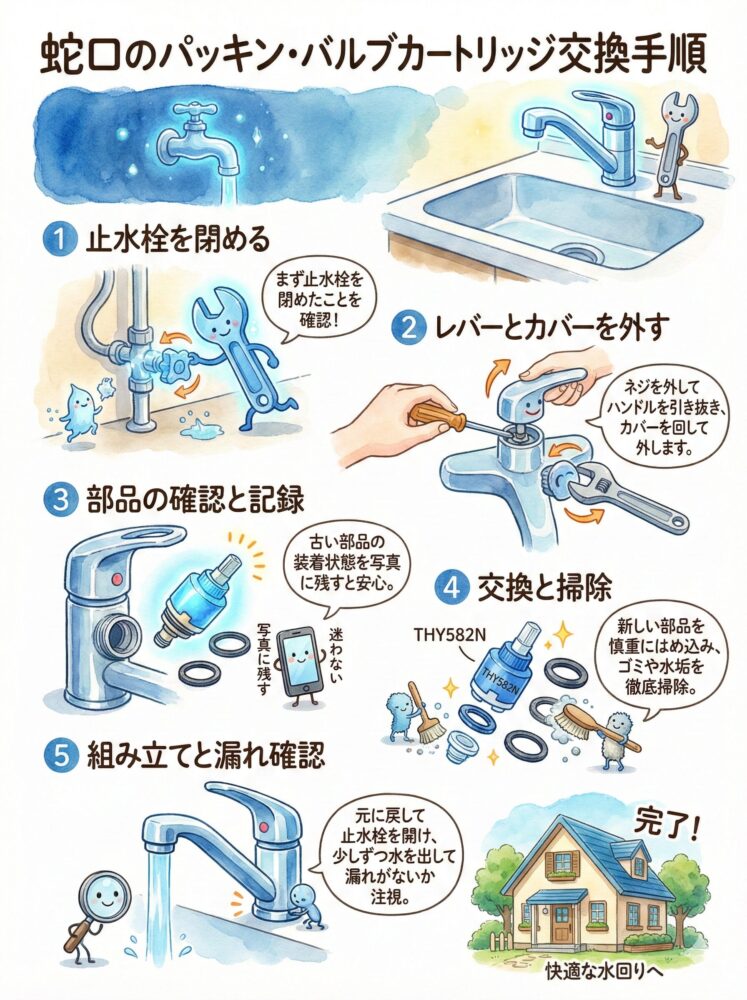 Faucet-packing-and-valve-cartridge-replacement-procedure