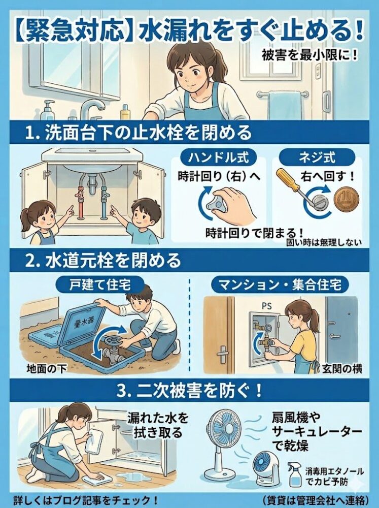 [Emergency-Response]-Stop-the-water-leak-immediately!-How-to-properly-close-shut-off-valves-and-main-water-valves,-and-emergency-measures.