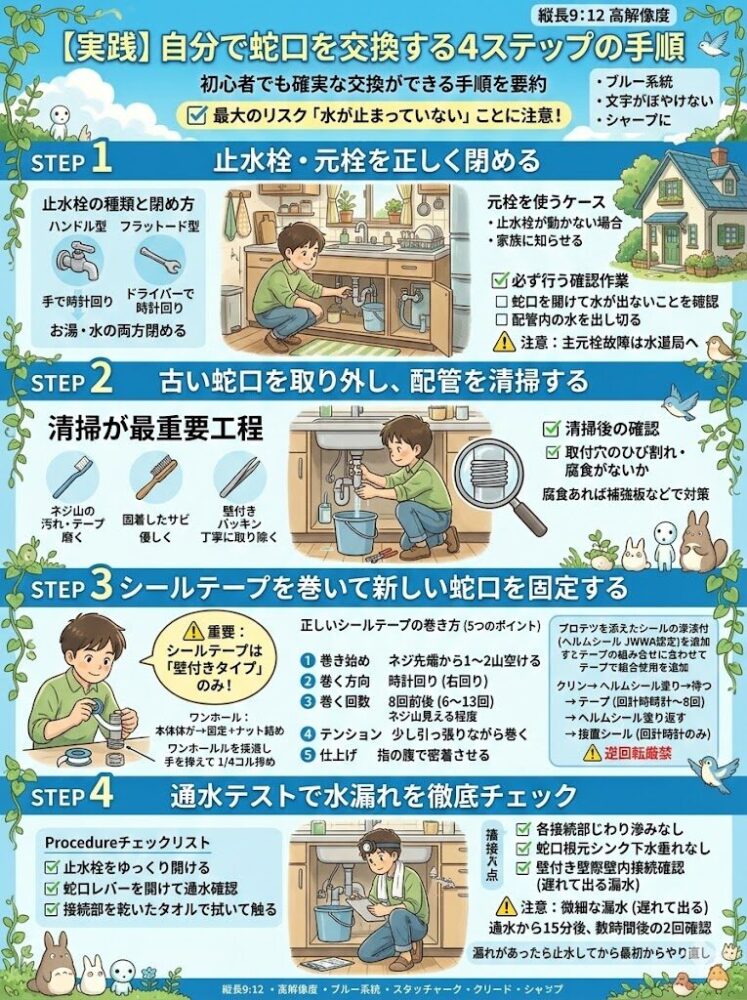[Practical]-4-step-procedure-to-replace-your-faucet-yourself
