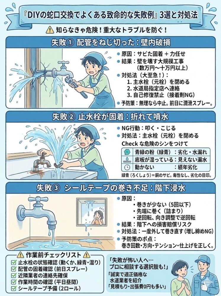 3-Common-"Fatal-Mistakes"-When-Replacing-a-Faucet-with-a-DIY-Faucet-and-How-to-Fix-Them