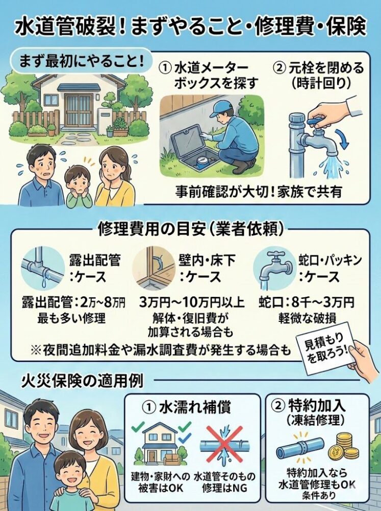 Emergency-measures-and-repair-costs-when-a-water-pipe-bursts