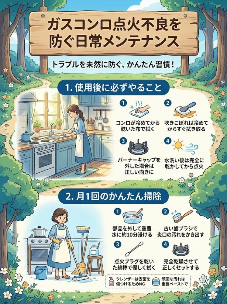 Daily-maintenance-to-prevent-gas-stove-ignition-problems