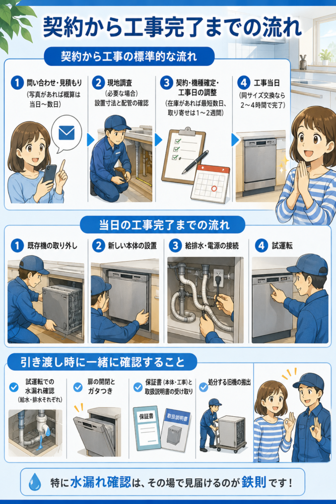 Process from Contract to Completion of Construction