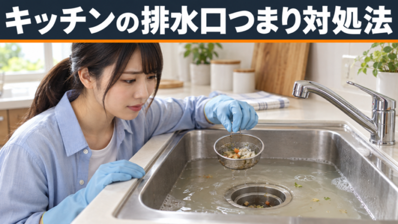 【簡単5分】キッチン排水つまりを自力で解消！今すぐ試せる方法を徹底解説 