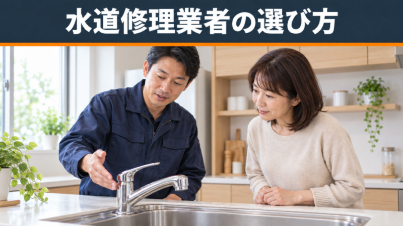 【元・水道屋の社長が解説】失敗しない水道修理業者の選び方｜ぼったくりを避ける見極めポイント 