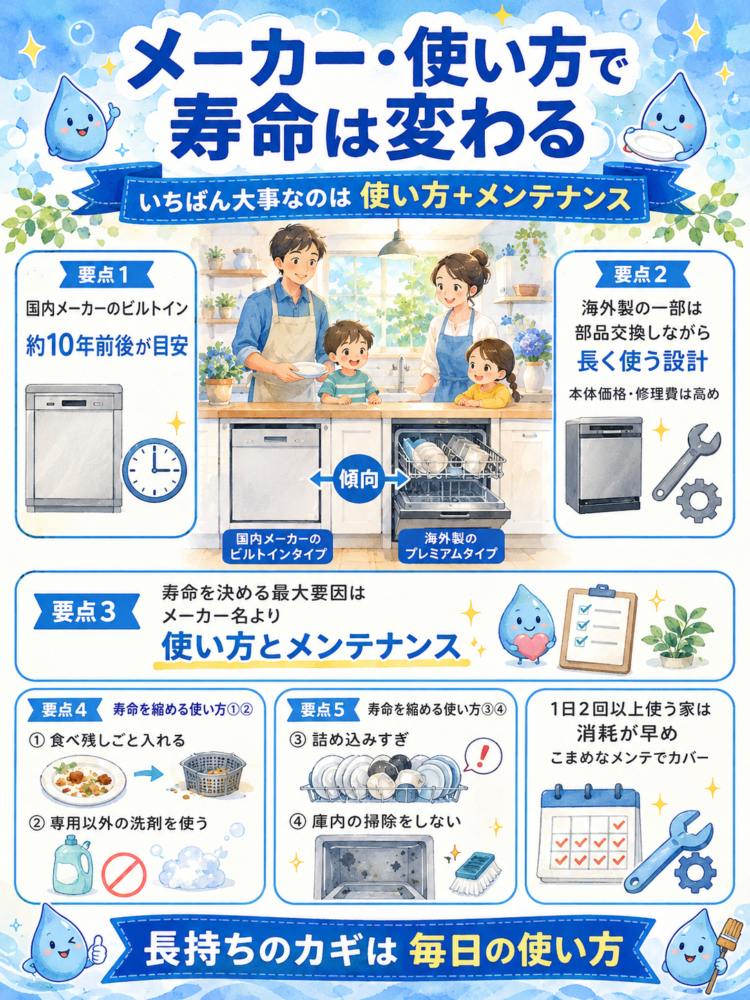 Differences in Lifespan Based on Manufacturer and Usage