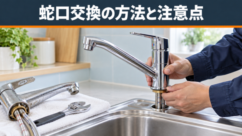 水道蛇口交換ガイド｜自分で交換するメリット・デメリット 