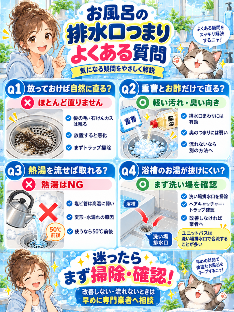 Frequently Asked Questions About Clogged Bathroom Drains