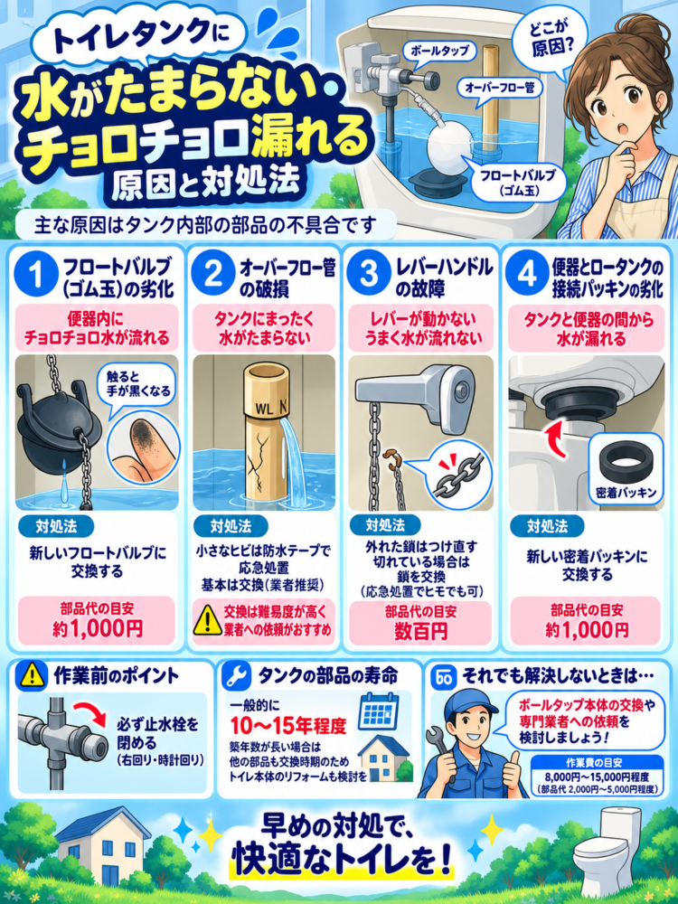 Causes and Solutions for Toilet Tanks Not Filling or Trickling Water