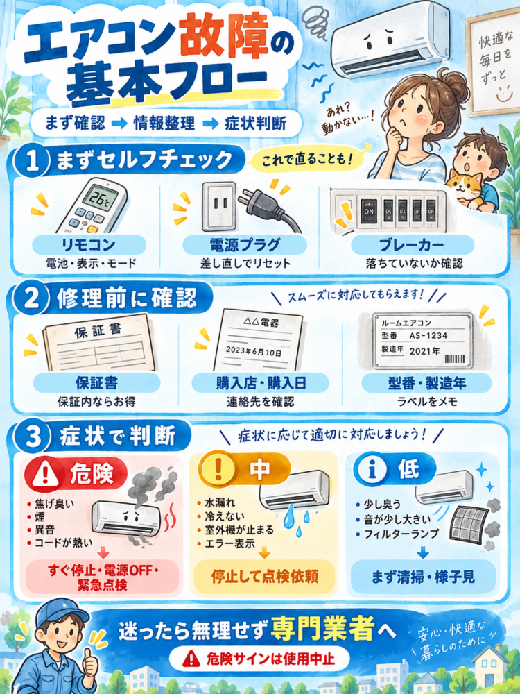 Basic-flow-when-your-air-conditioner-breaks-down